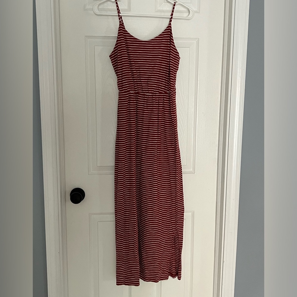 Old Navy cami dress XS orange/white